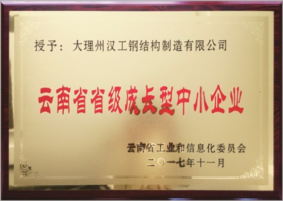 云南省升级成长型中小企业